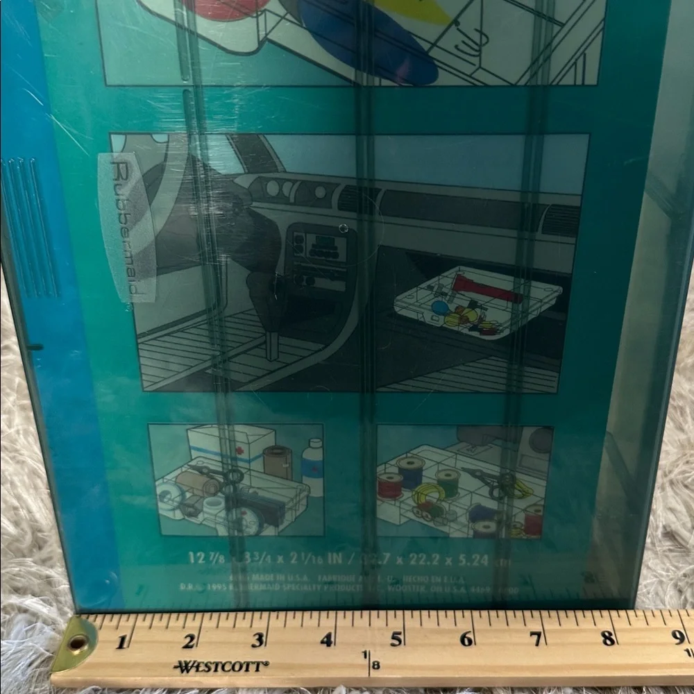 Rubbermaid 1995 Plastic Storage‎ Container Tackle Box Organizer Made In USA Vtg